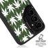 Marijuana Leaf White Pattern Galaxy S24 FE Kickstand Case